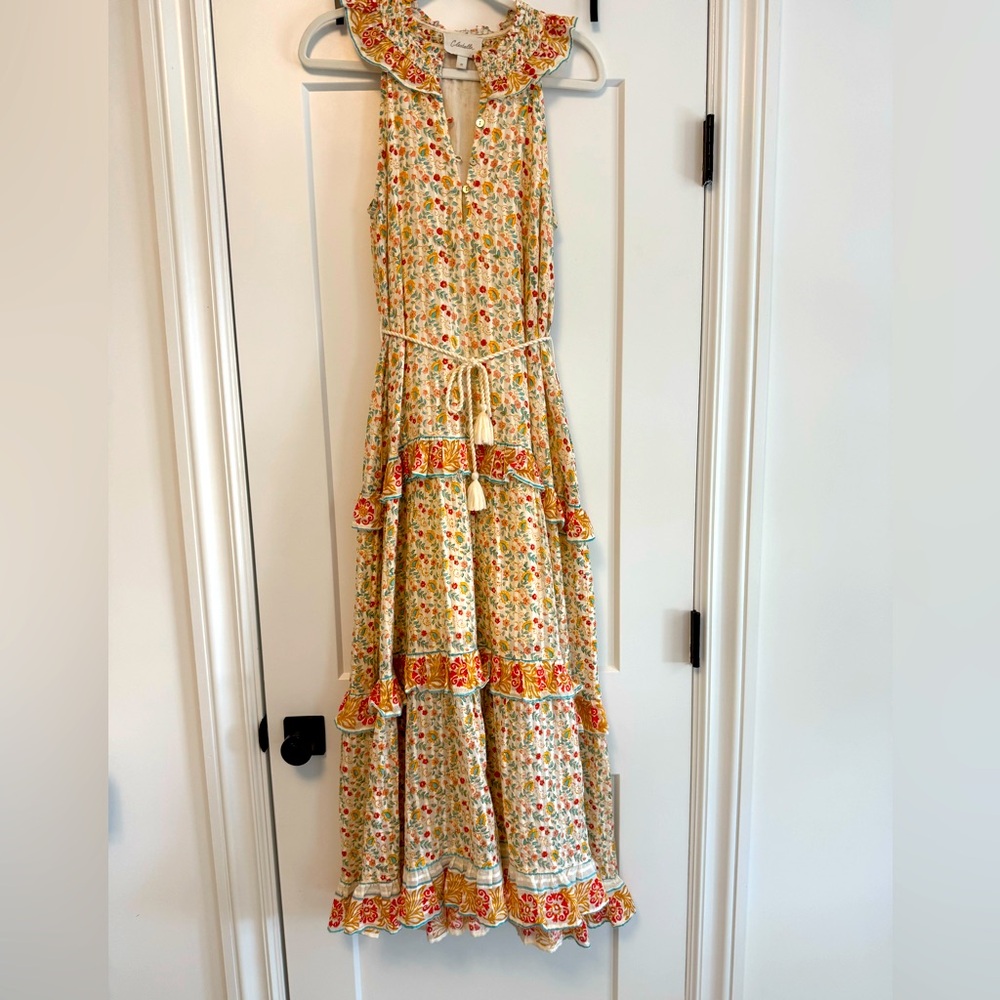Floral Maxi Dress with Ruffle Details